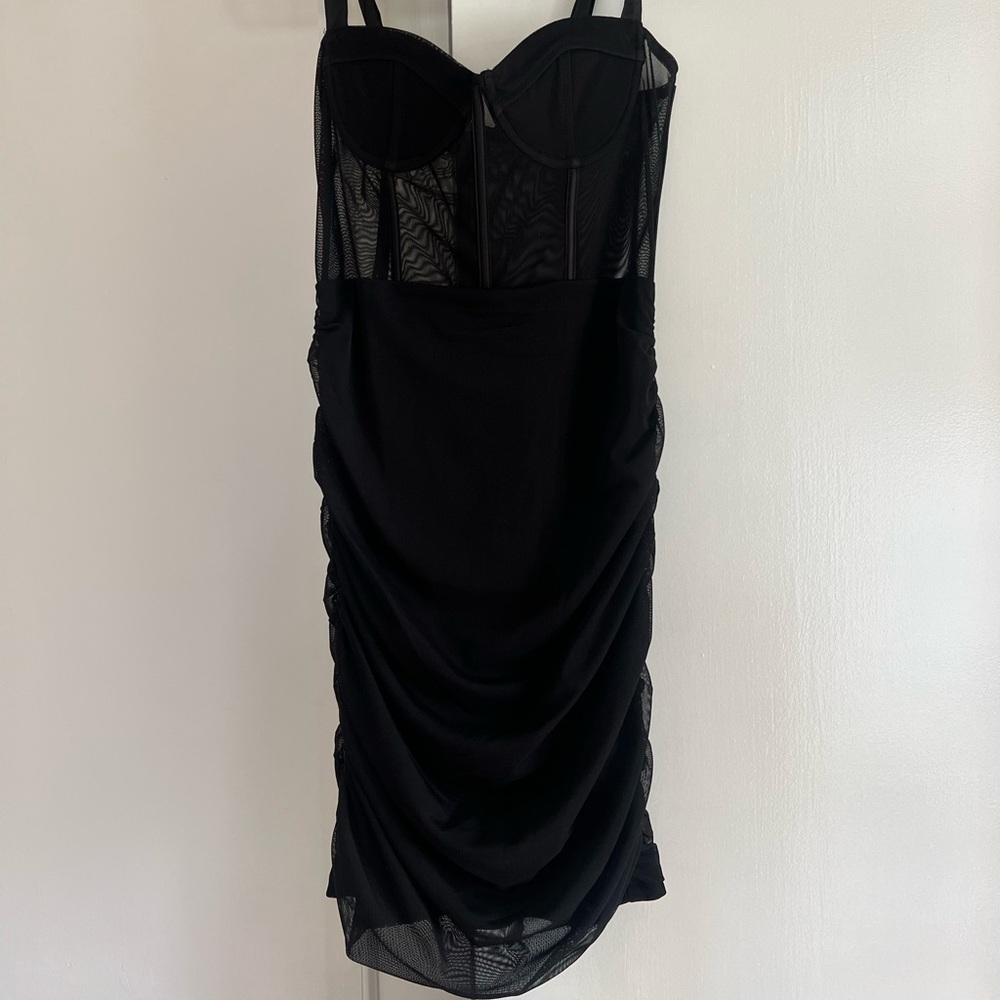 Black mini dress